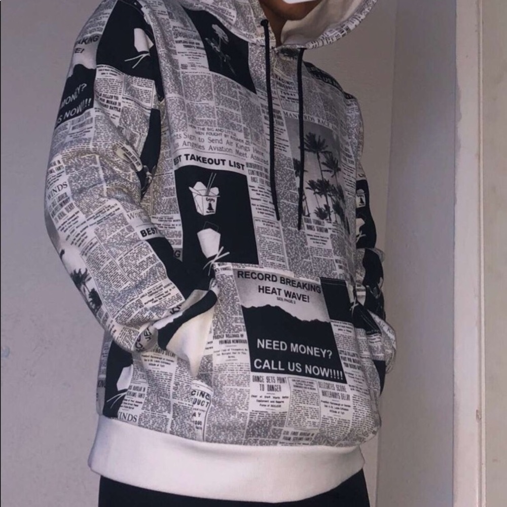 Newspaper Hoodie